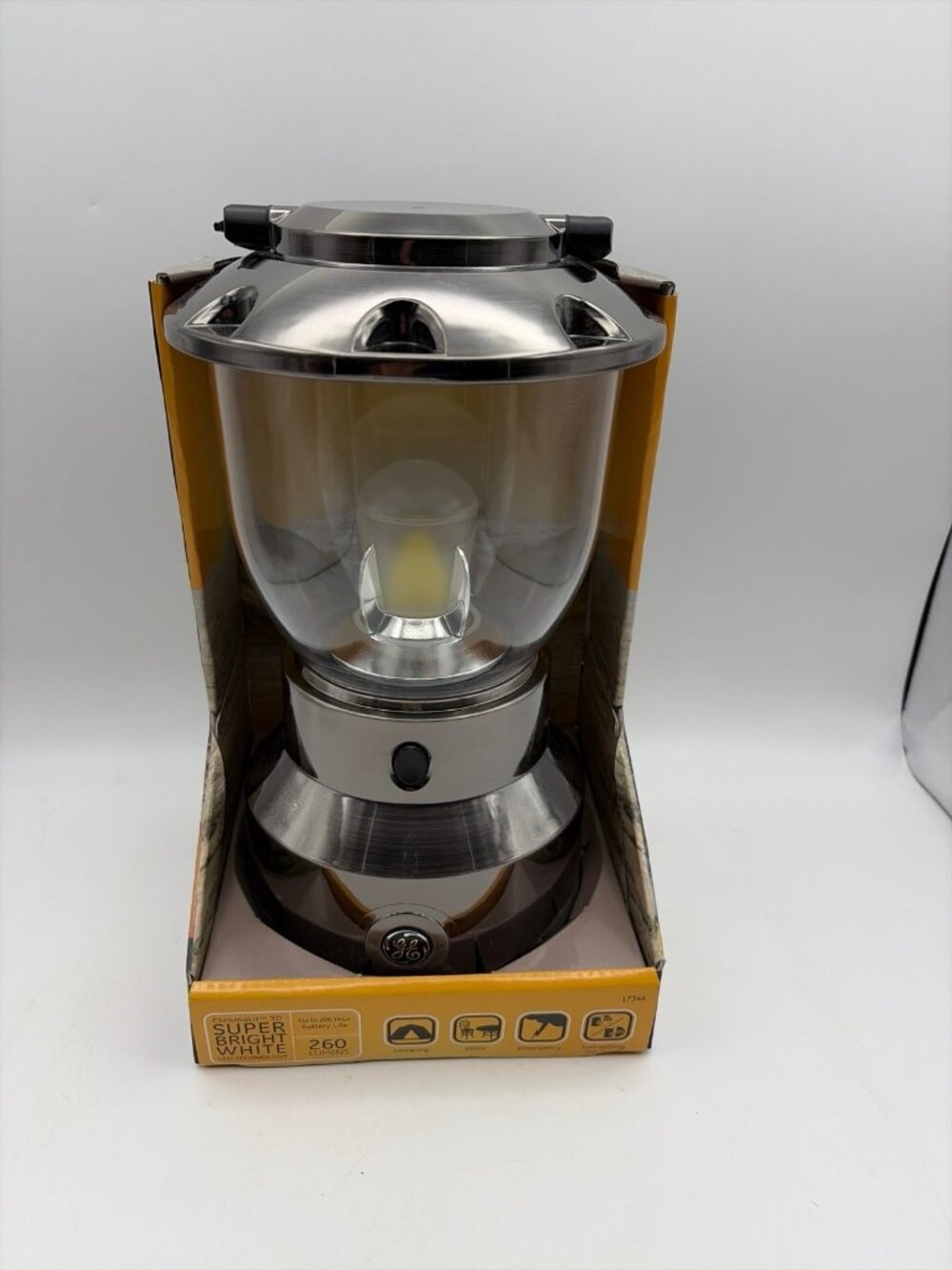 Battery Operated Camping ChromaLit 3D Lantern GE Super Bright White 260 Lumens